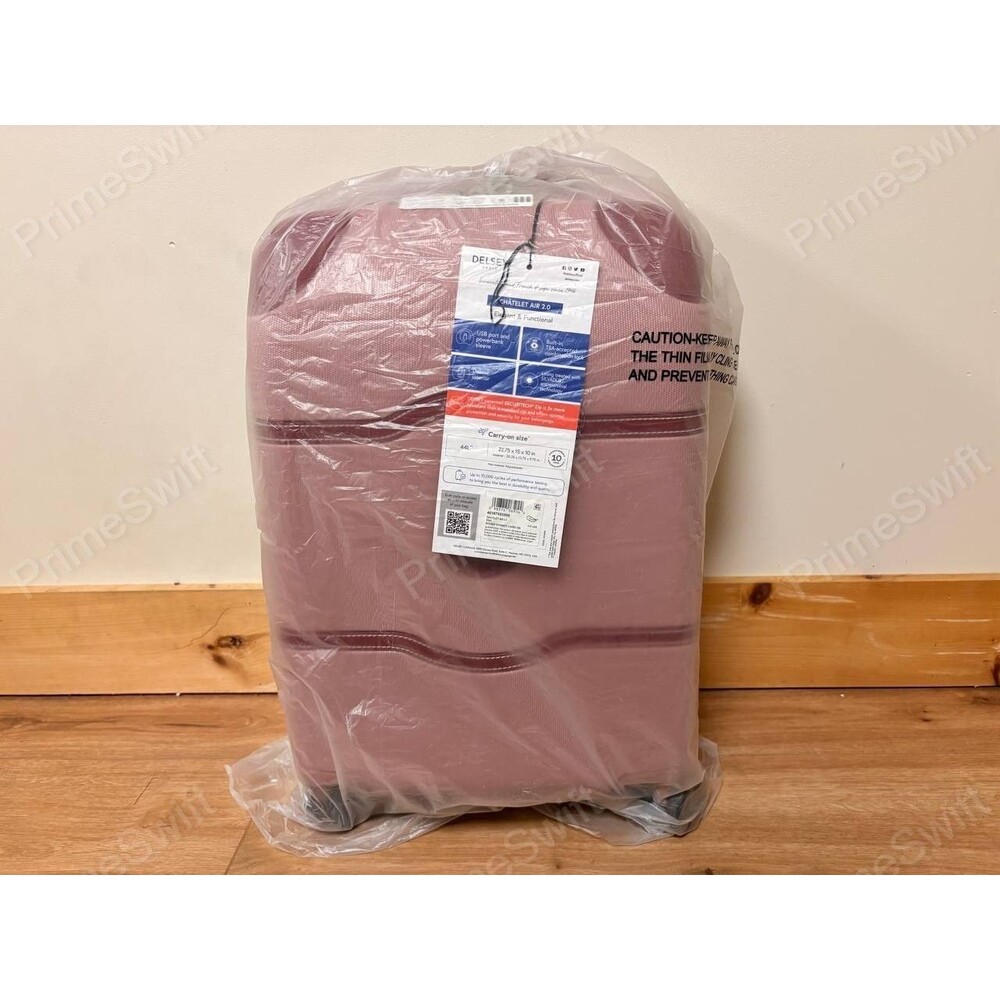 DELSEY PARIS Chatelet Air 2.0 Carry On Spinner 22.75" 44L Pink - Brand New